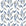 Hanging Garden blue botanical peel and stick wallpaper