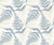 Harbor Fern blue botanical peel and stick wallpaper