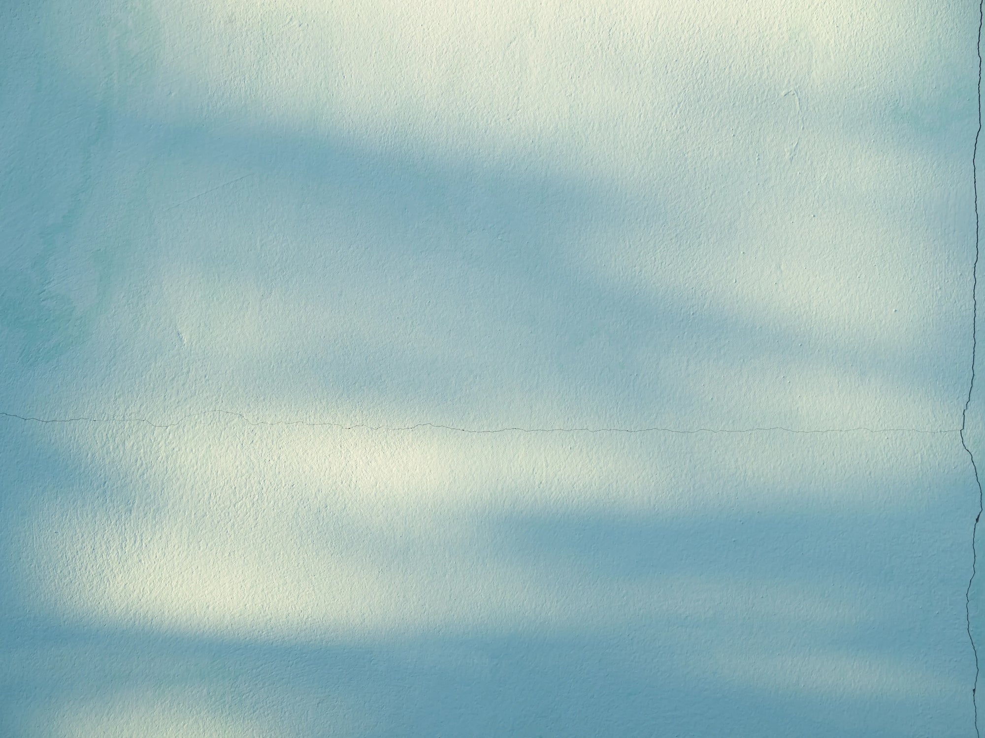 Textured peel and stick wallpaper with hazy blue white plaster - Hazy Plaster