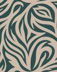 Hidden Rivers sage green and beige abstract swirl wallpaper