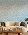 Indigo Current serene blue abstract wallpaper adding character to a cozy bedroom