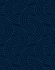 Indigo Undertow deep navy blue swirling abstract wallpaper