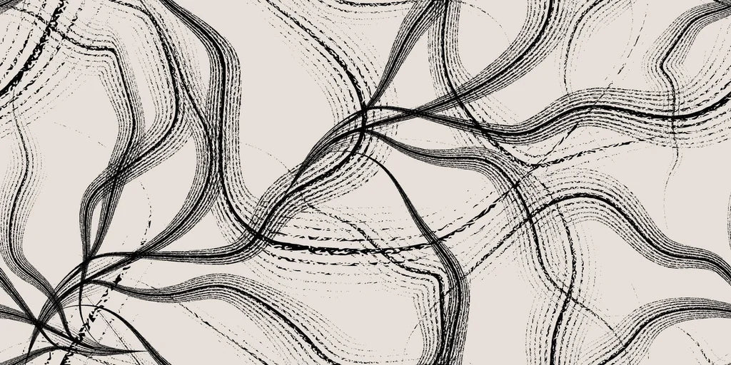 Ink Rivers black and grey abstract ink flow wallpaper