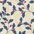 Ink & Oak navy and red botanical wallpaper