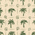 Textured peel and stick wallpaper with sketched palms and shells - Ink & Shell