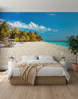 Tropical island landscape with pristine waters removable wallpaper