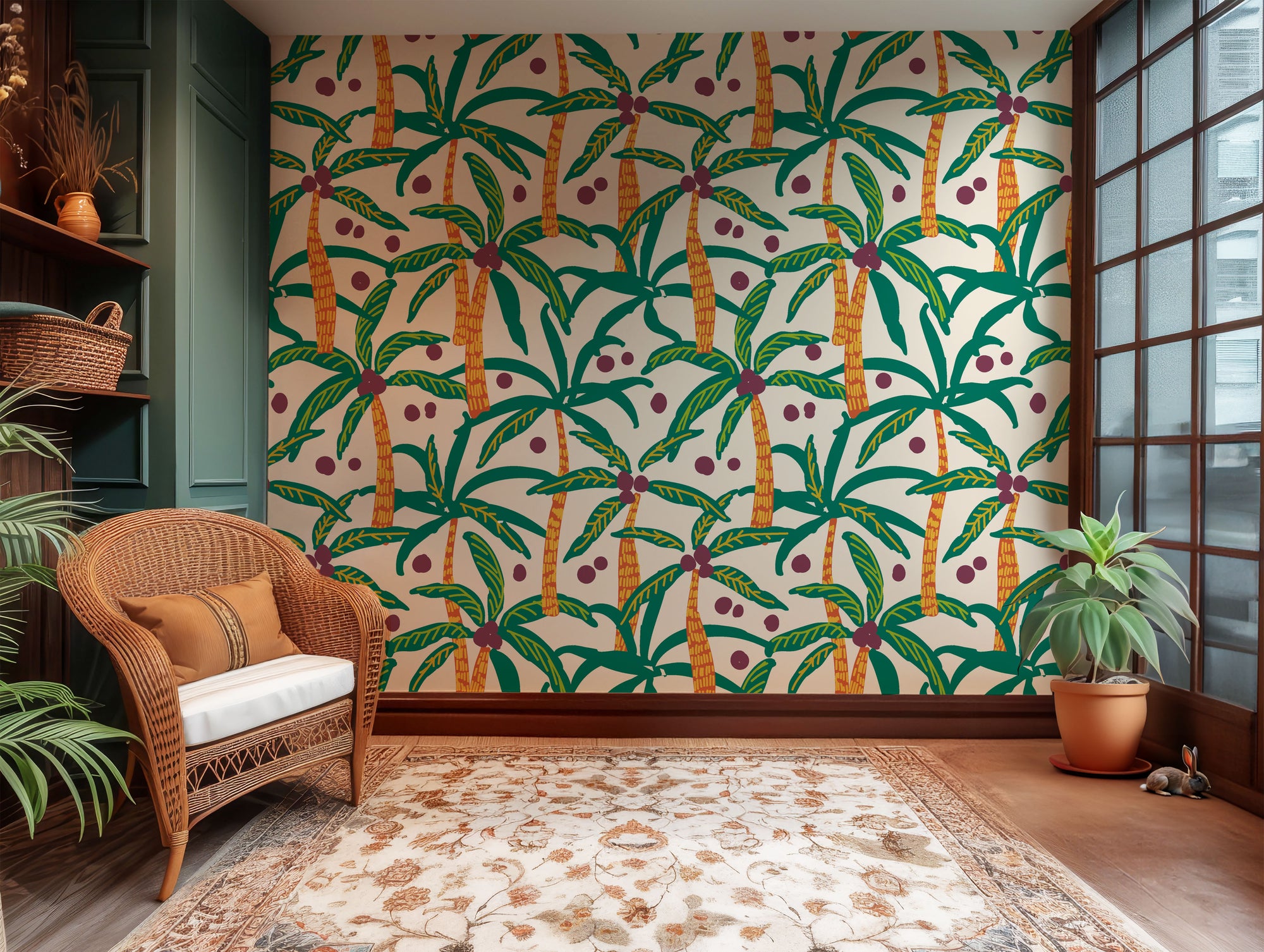 Digital wallpaper capturing the essence of island life and beat