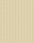 Canvas-like tan woven wave peel and stick wallpaper - Ivory Plait