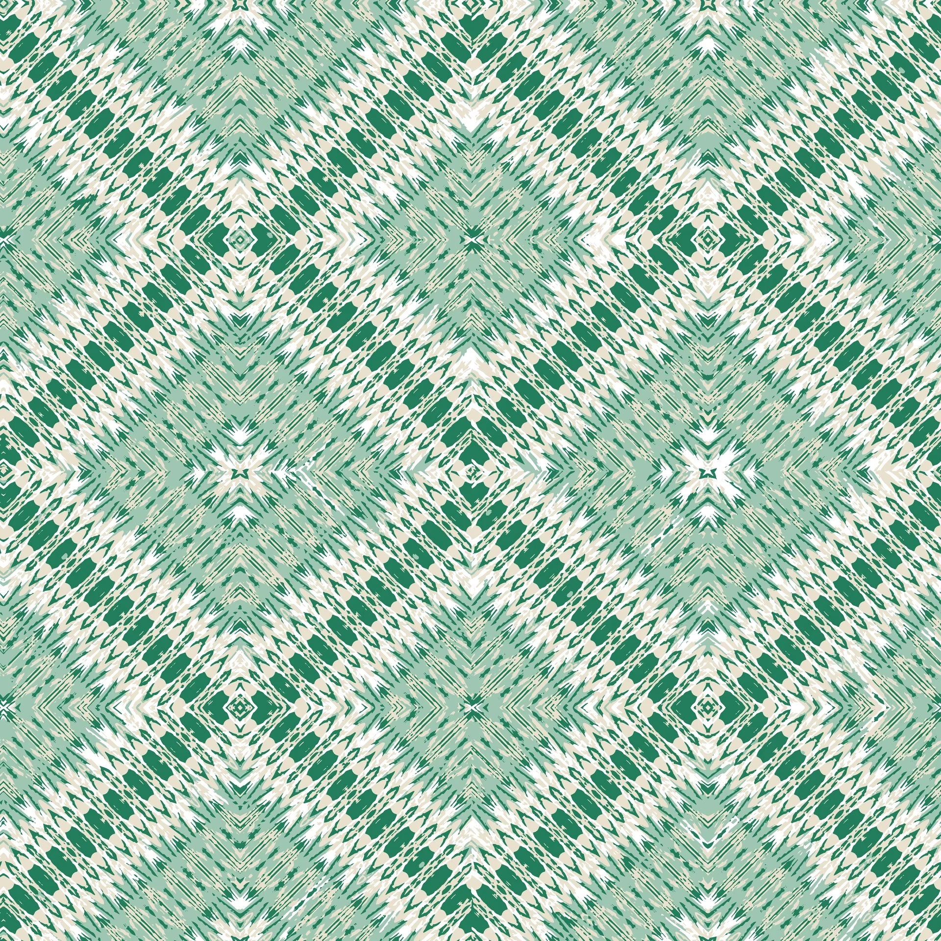 Textured green and white abstract peel and stick wallpaper - Jade Current