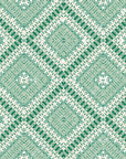 Textured green and white abstract peel and stick wallpaper - Jade Current