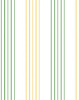 Modern Leaf Stripe wallpaper with alternating green and yellow vertical bands on white background