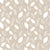 Linen-like beige leaf peel and stick wallpaper with white leaves - Linen & Leaf