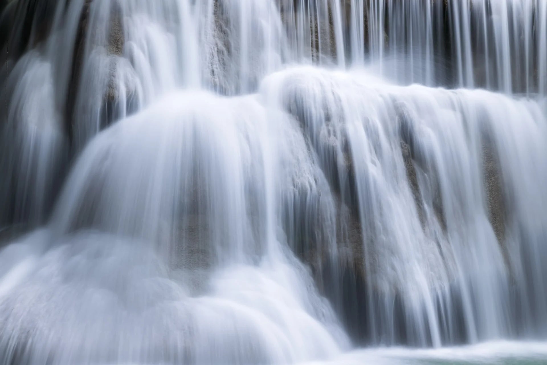 Smooth liquid cascade with dynamic motion removable wallpaper