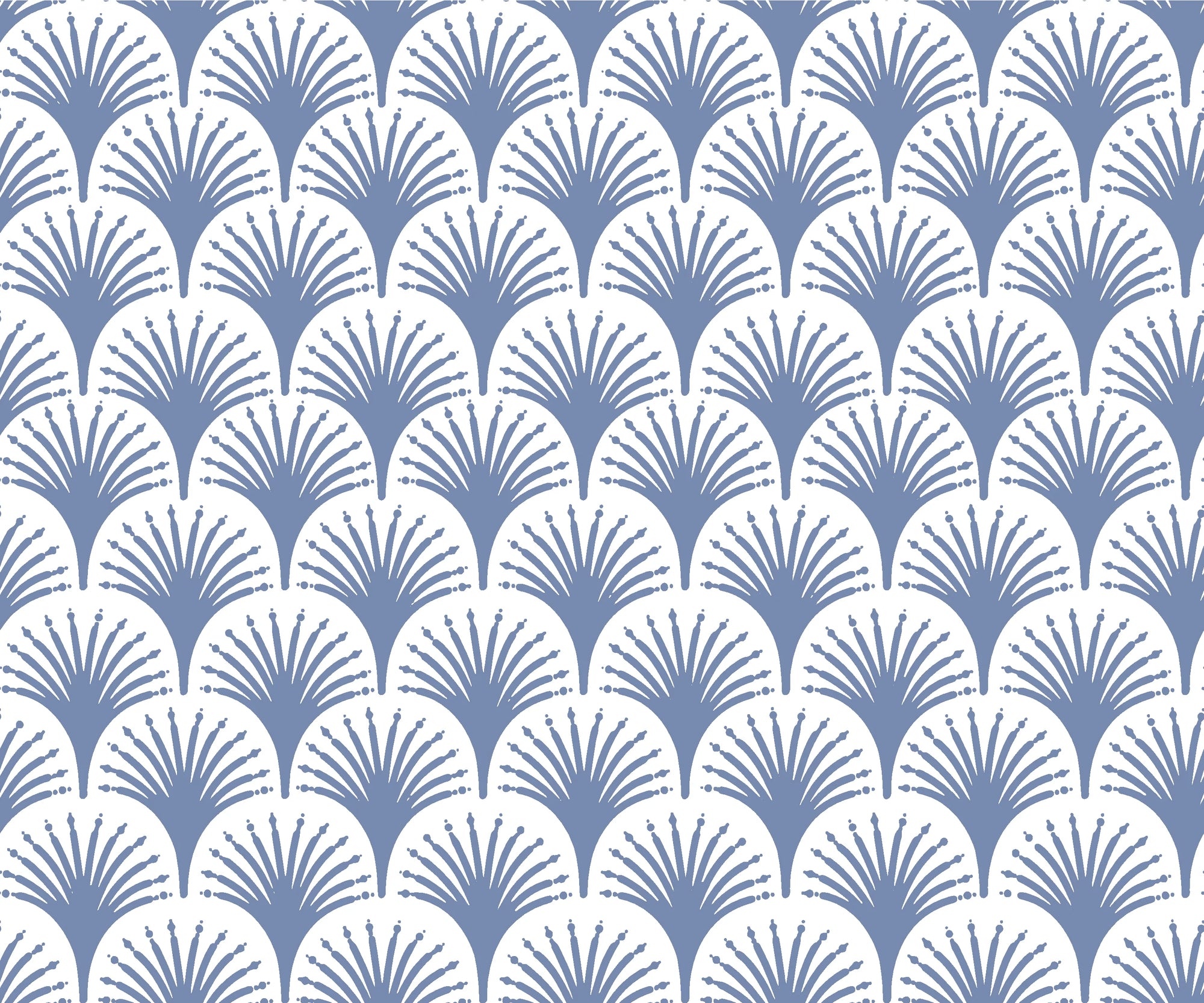 Midnight Garden blue art deco wallpaper