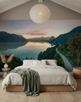 Mirror Of Gold nature wallpaper - peel and stick removable wall covering