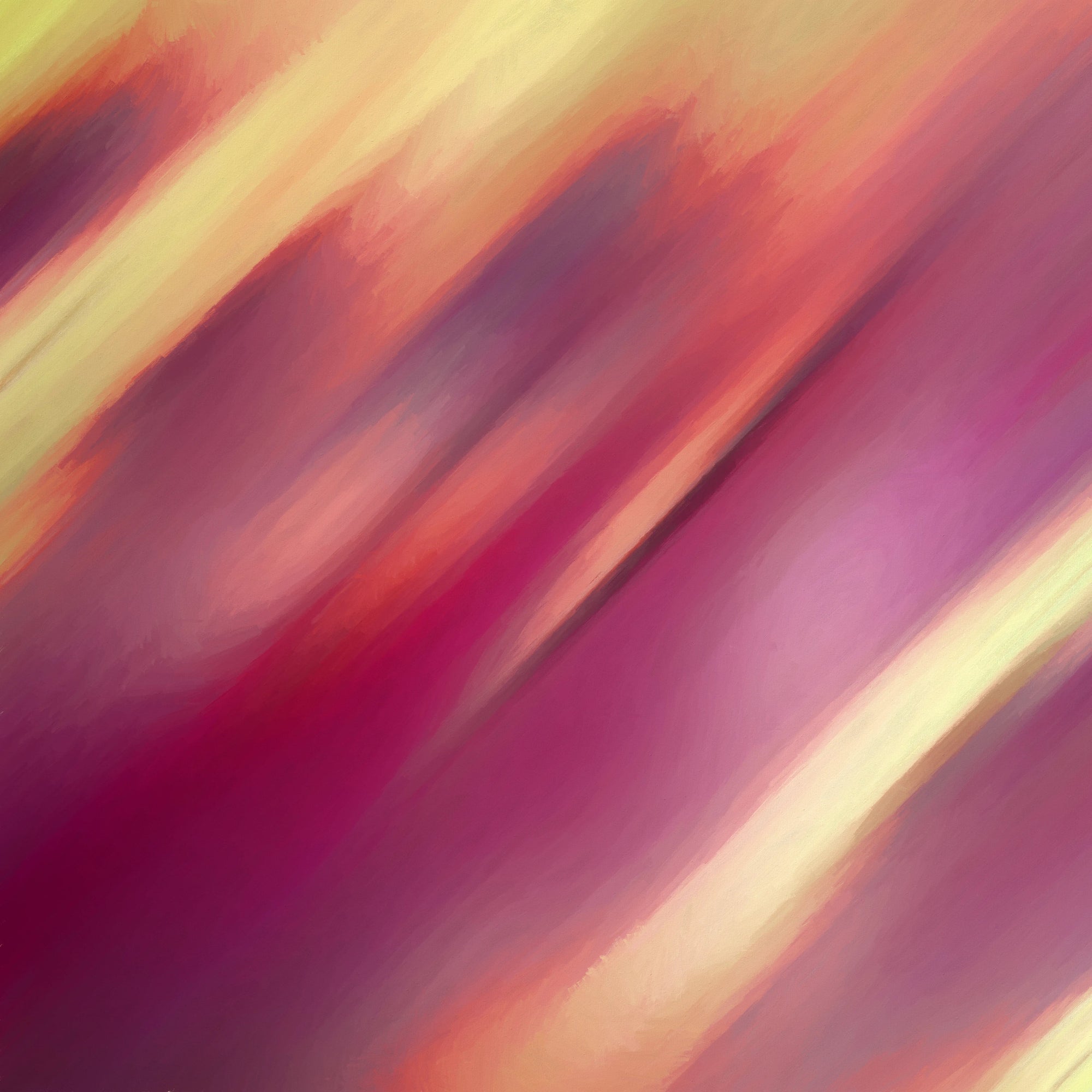 Warm gold and magenta abstract sunset peel and stick wallpaper - Molten Streak