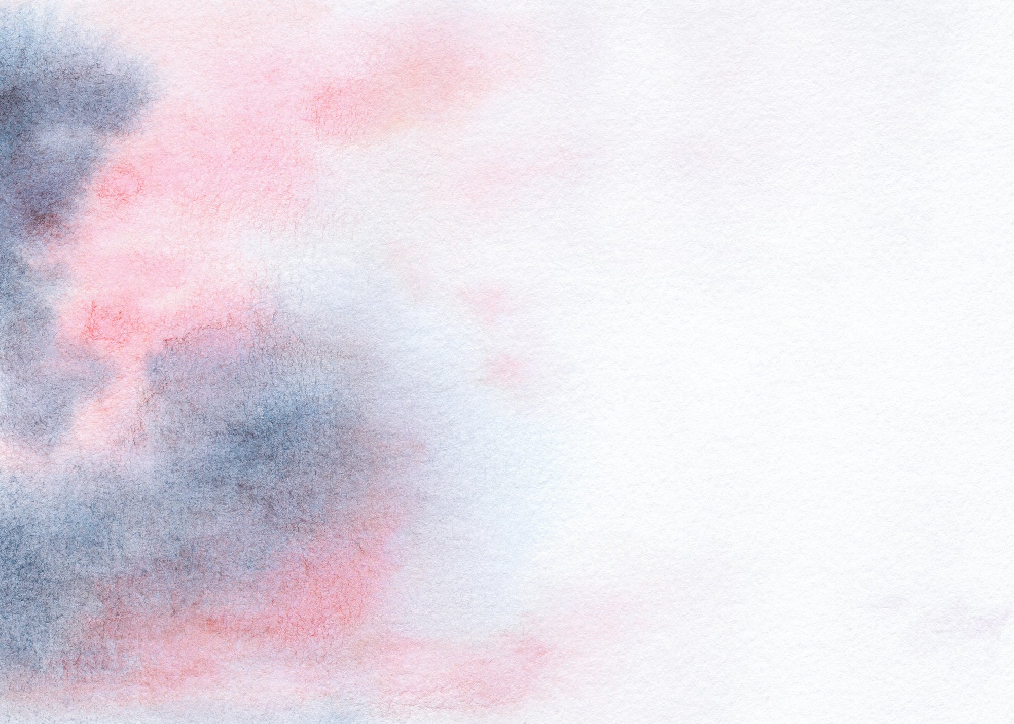 Soft blush and grey watercolor cloud peel and stick wallpaper - Muted Flow
