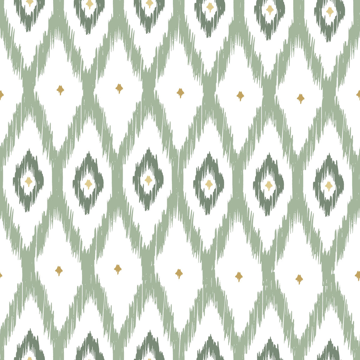 Ogee Loom blue ikat wallpaper