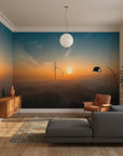 Dreamlike artistic landscape with soft colors removable wallpaper