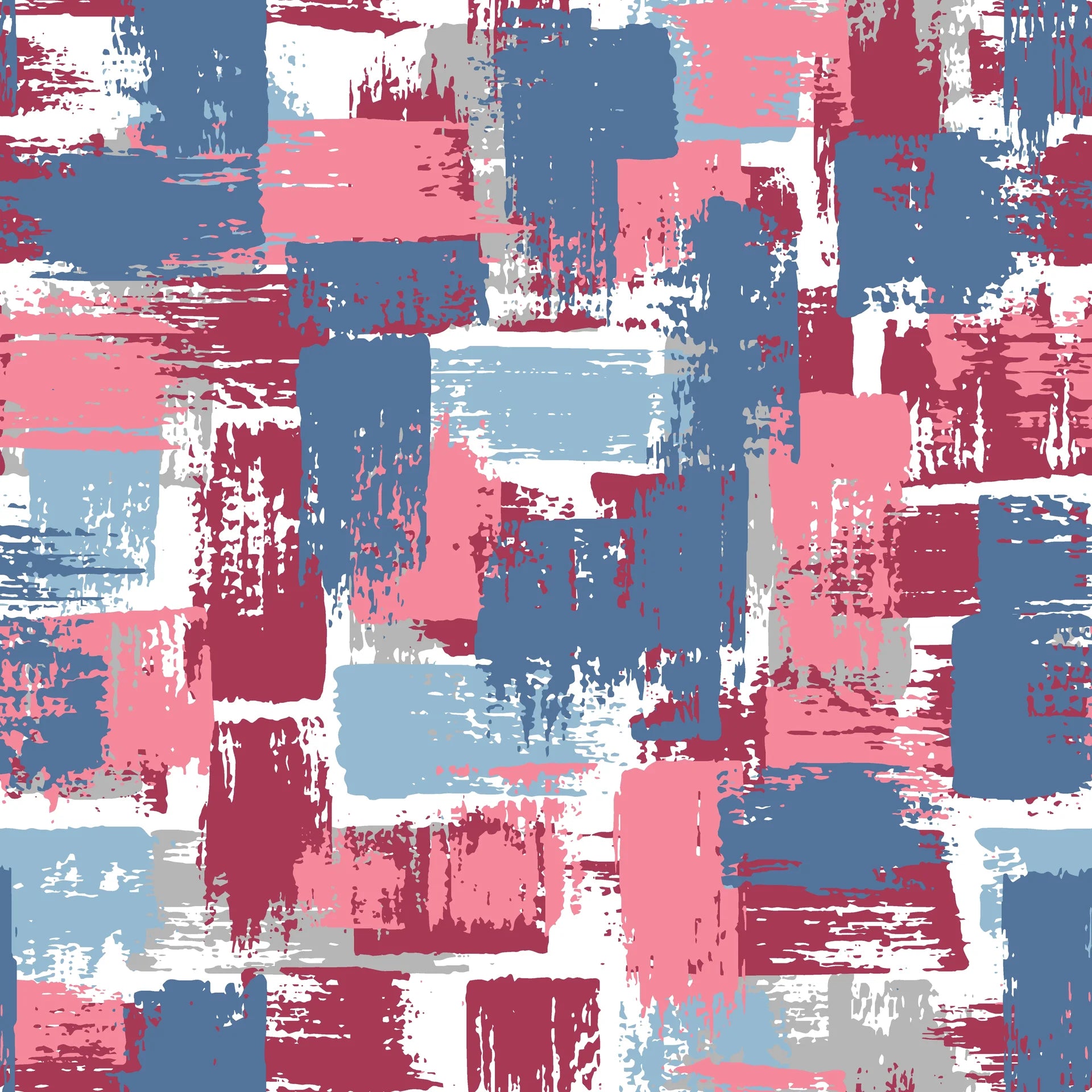 Painted Horizon abstract blue and pink wallpaper