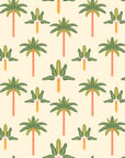 Textured colorful palm tree peel and stick wallpaper - Painted Palms