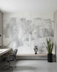 Contemporary removable wallpaper featuring delicate line work
