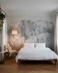 Subtle line pattern wallpaper sample with sophisticated restraint