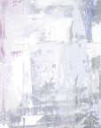 Pale Reverie soft lavender abstract brushstroke wallpaper creating ambiance in a serene bathroom