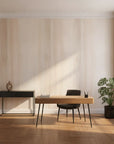 Pale Veil soft blush minimalist creating ambiance in a serene bathroom