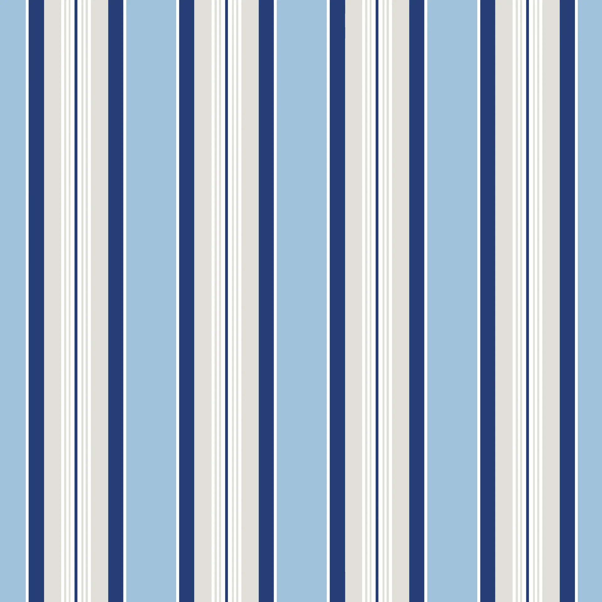 Pavilion Stripe blue and grey striped wallpaper