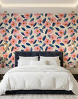 Petal & Depth bold pink floral adding character to a cozy bedroom