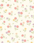 Smooth peel and stick wallpaper with scattered ditsy florals - Petal Confetti