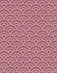 Smooth plum purple wave pattern peel and stick wallpaper - Plum Seigaiha