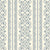 Smooth peel and stick wallpaper with blue filigree damask stripes - Porcelain Filigree