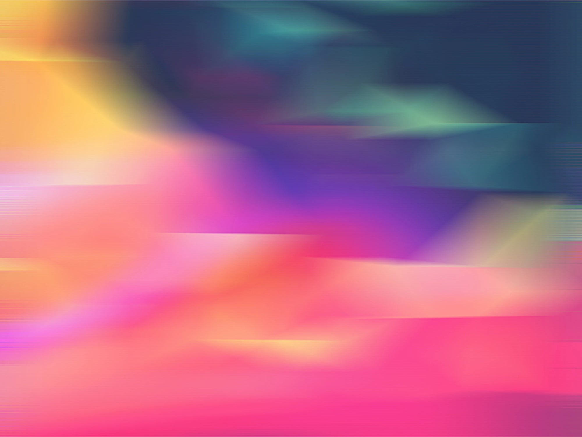 Smooth peel and stick wallpaper with blurred pink teal gradient - Prism Drift