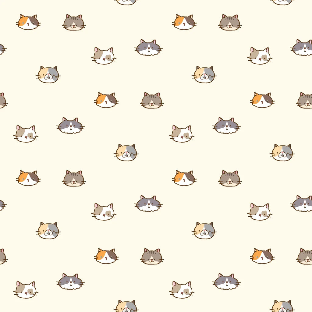 Purr Mirage cat head outline wallpaper