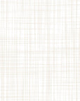 Linen-like woven texture peel and stick wallpaper in soft beige - Quiet Cloth
