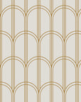 Quiet Grace gold and cream minimalist arc wallpaper