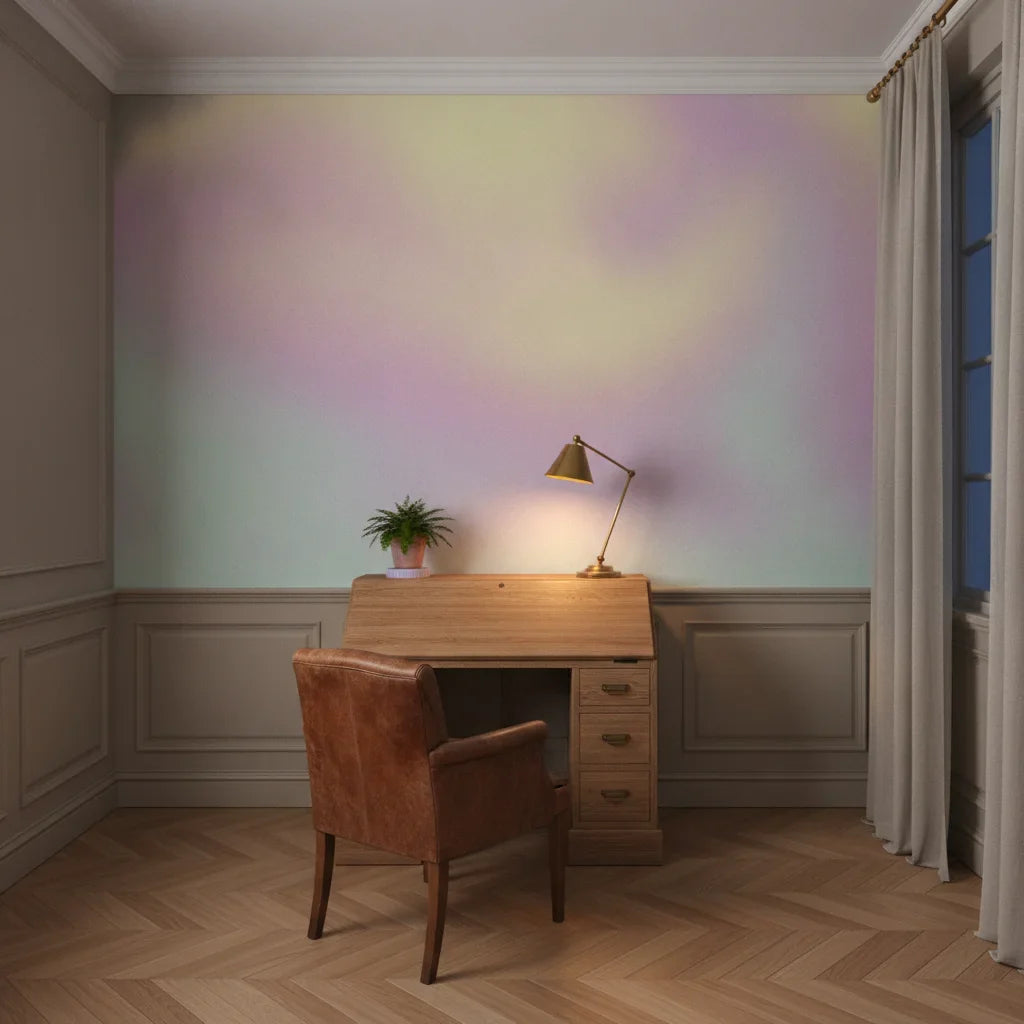 Quiet Gradient soft pastel serene creating ambiance in a serene bathroom