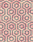 Reef & Flame coral geometric peel and stick wallpaper