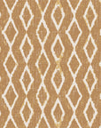 Saffron Ikat ochre geometric peel and stick wallpaper