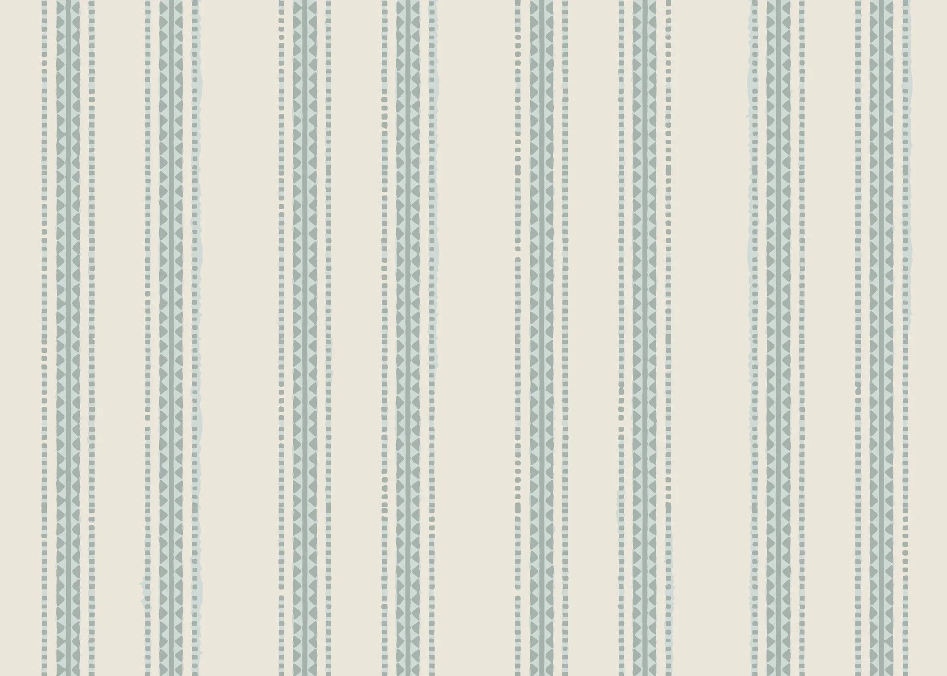 Sage Ritual serene blue striped wallpaper