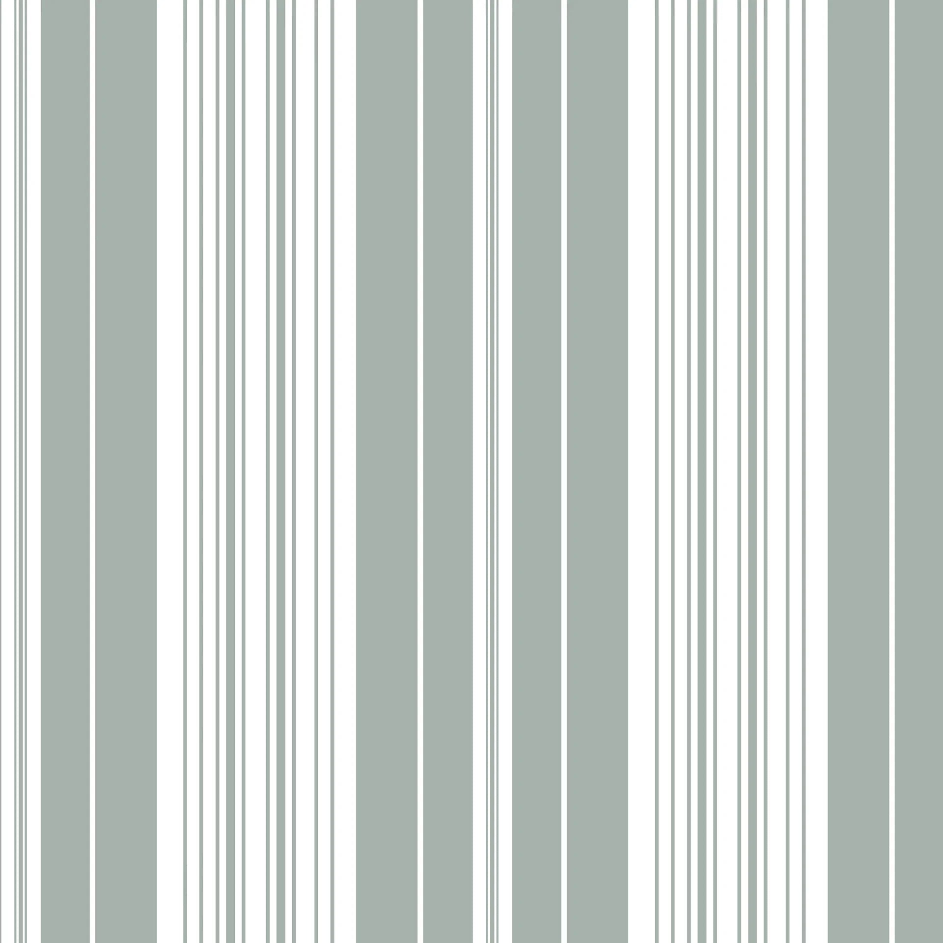 Sage Stripe modern grey striped wallpaper