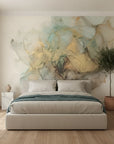 Sage Bloom Mist elegant sage and gold ink in a warm and inviting living room