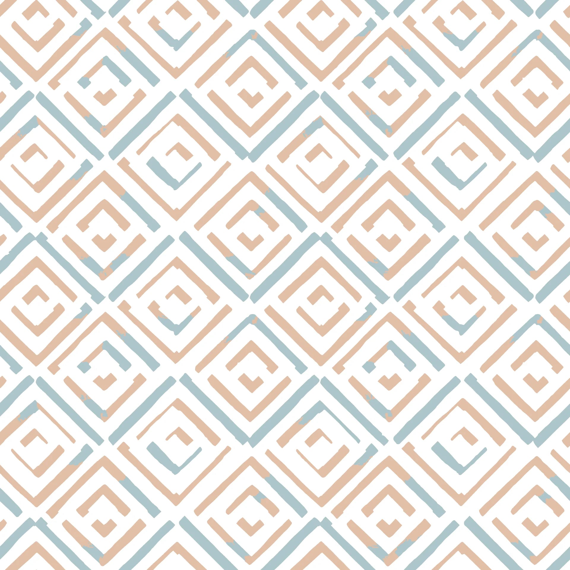 Sand & Sky Fret coastal geometric peel and stick wallpaper