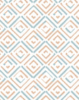 Sand & Sky Fret coastal geometric peel and stick wallpaper