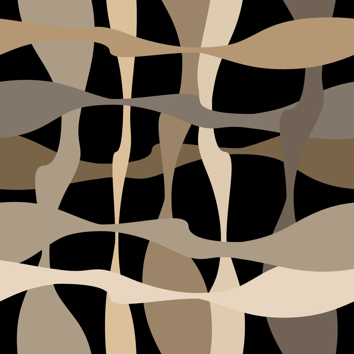 Sandy Strands fluid ribbon wallpaper