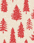 Scarlet Unfurling festive red christmas tree wallpaper