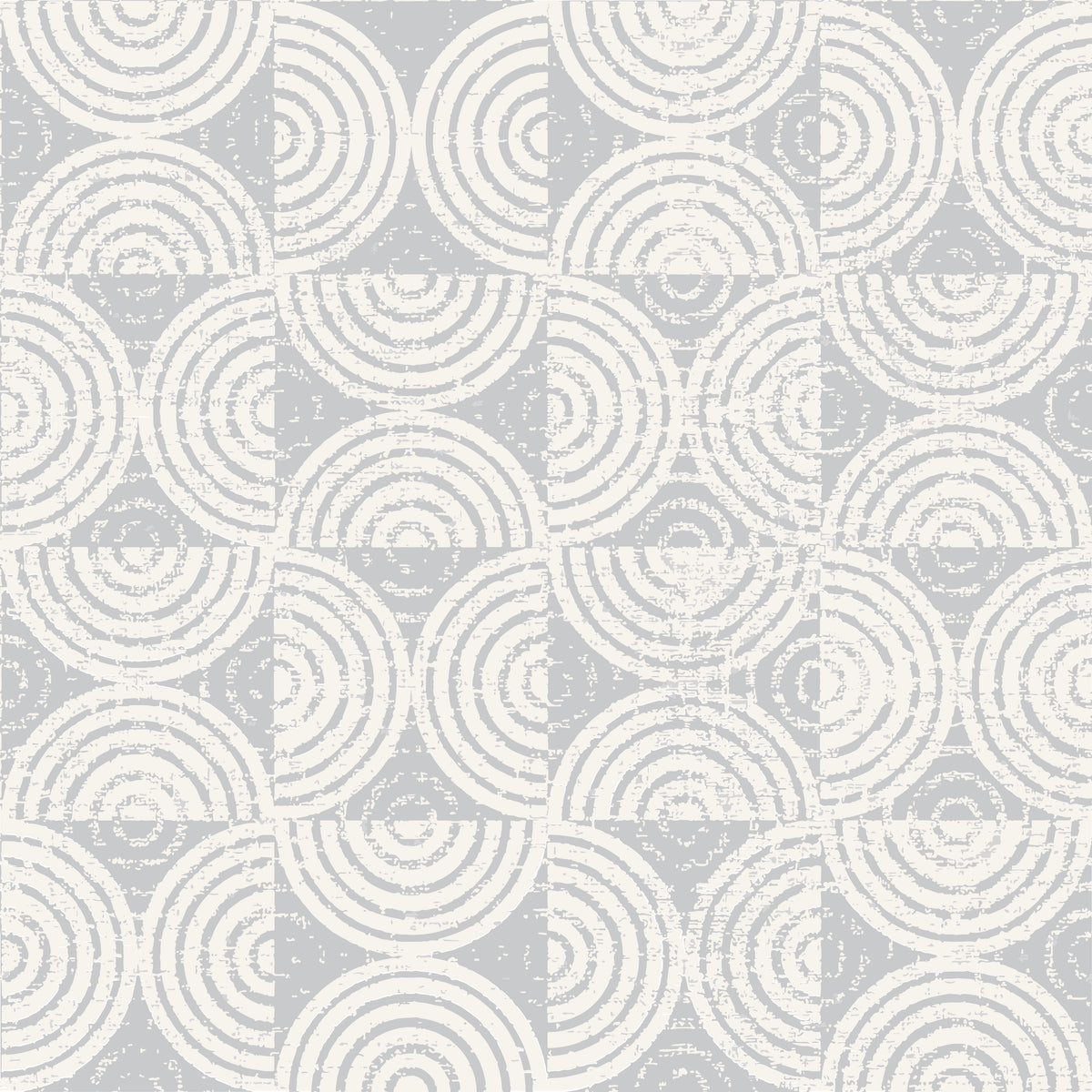 A textured pattern of soft, neutral grey covers this large wallpaper sample