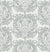 Serene Blossom soft grey damask wallpaper